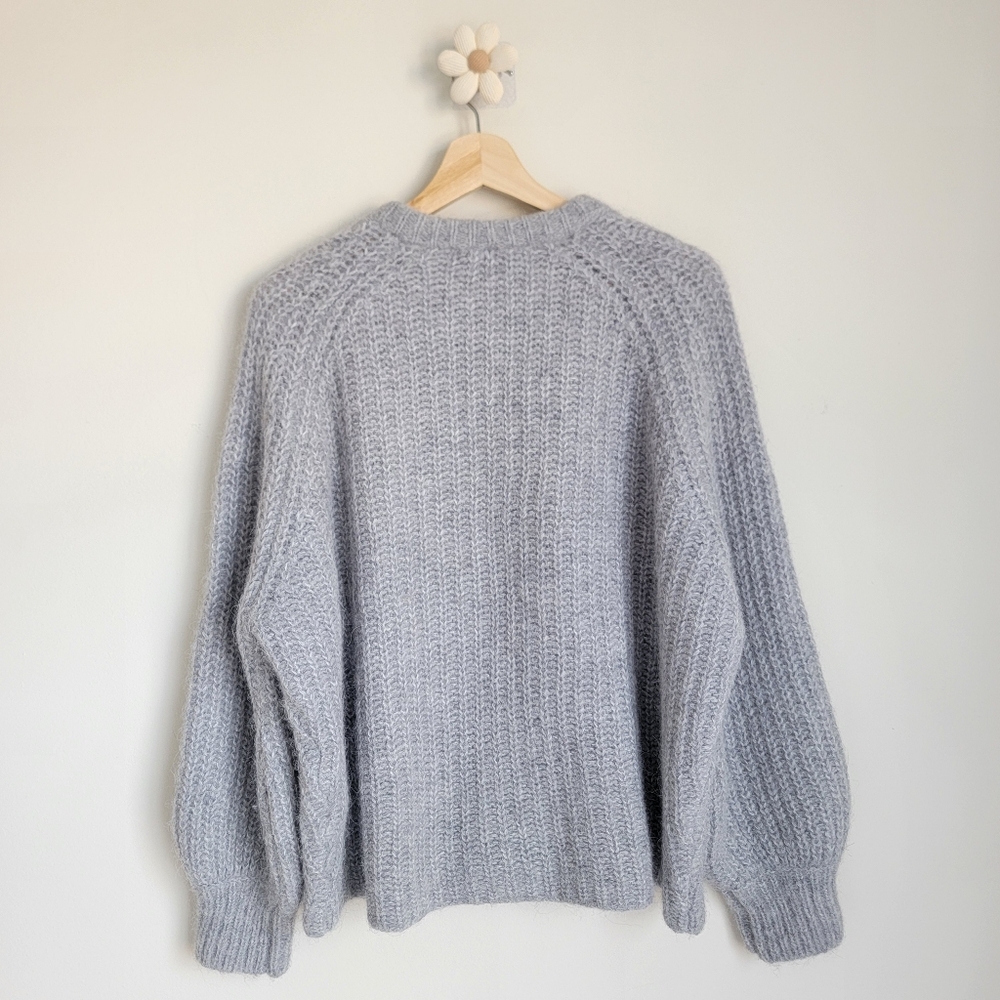 (sold) Sezane โจ Emile Alpaca + Wool Cardigan in Mottled Grey, Large ๐ฆโค๏ธ๐ - Picture 10 of 10